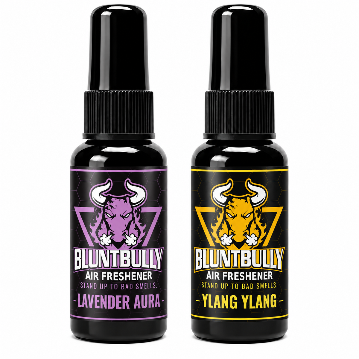 Lavender Aura & Ylang Ylang Discovery Duo — two updated 1.5 oz bottles
