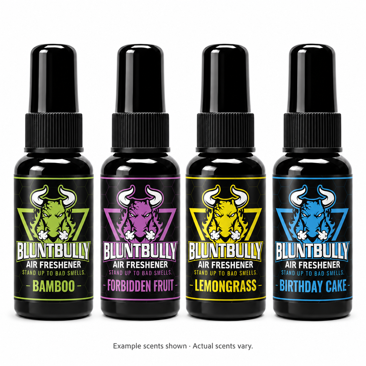 Random Variety Discovery Set — 4 Pack — complete 4-bottle set, 1.5 oz each; example scents shown, actual scents vary
