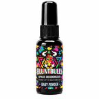 BluntBully Baby Powder Space Deodorizer, new label on the standard 1 oz and 1.5 oz black bottle
