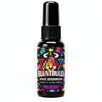 BluntBully Mulberry Space Deodorizer, new label on the standard 1 oz and 1.5 oz black bottle